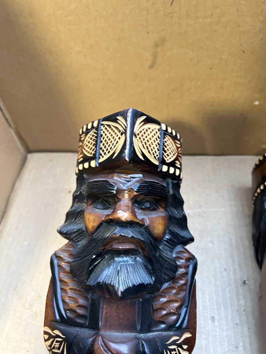 Amazon | レトロ木雕りニポポ人形アイヌ民族雕刻民芸品郷土玩具北海道